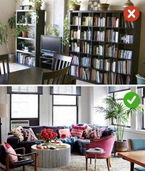 Гостиная при входе. Частые ошибки в дизайне гостиной, с которыми комната теряет уют и становится шаблонной