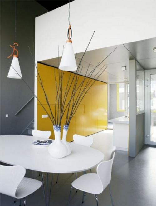 Сочетание серебряного цвета в интерьере. С какими цветами сочетается серый в интерьере