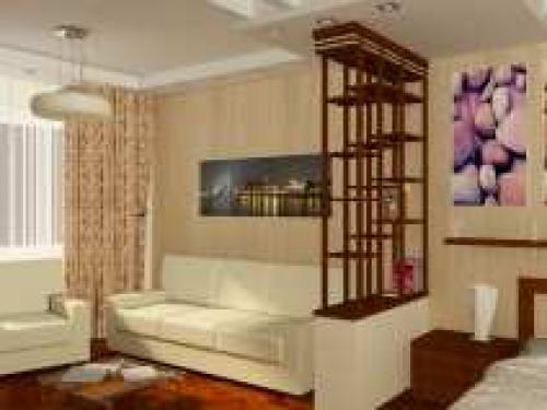 Дизайн однокомнатной квартиры с перегородкой. Способы зонирования однокомнатной квартиры 15 Дизайн однокомнатной квартиры с перегородкой. Способы зонирования однокомнатной квартиры 15