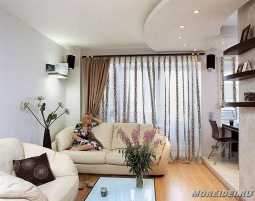 Зонирование прихожей и гостиной. Главные приемы разделения пространства 36