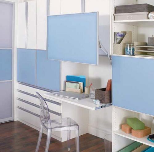 Дизайн однокомнатной квартиры с кроватью и диваном. Организуем рабочую зону