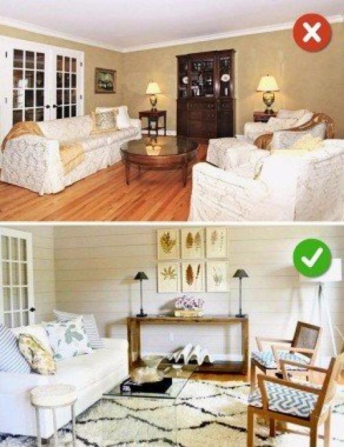 Гостиная при входе. Частые ошибки в дизайне гостиной, с которыми комната теряет уют и становится шаблонной