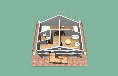 Гараж с мансардой. Проект гаража с мансардой — низкая цена квадратного метра