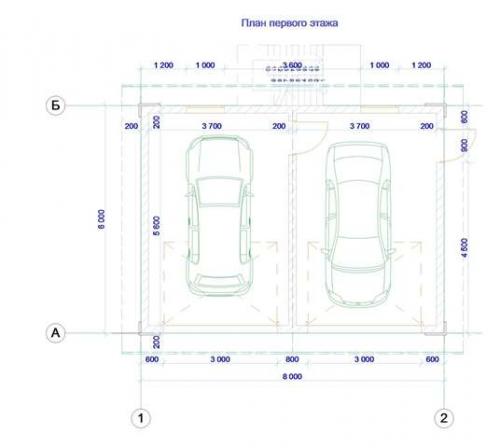 Гараж с мансардой. Проект гаража с мансардой — низкая цена квадратного метра