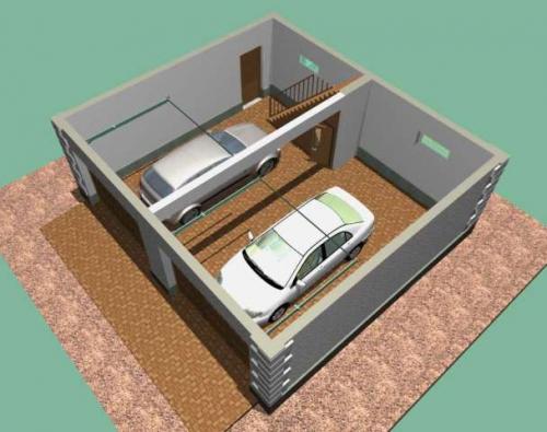 Гараж с мансардой. Проект гаража с мансардой — низкая цена квадратного метра