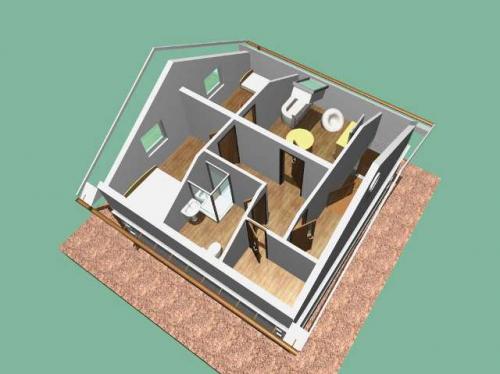 Гараж с мансардой. Проект гаража с мансардой — низкая цена квадратного метра