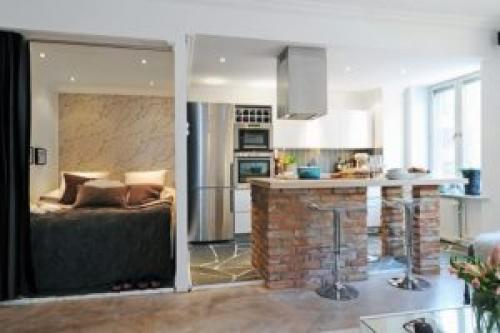 Дизайн однокомнатной хрущевки с нишей. Особенности оформления