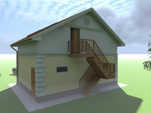 Гараж с мансардой. Проект гаража с мансардой — низкая цена квадратного метра