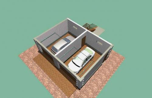 Гараж с мансардой. Проект гаража с мансардой — низкая цена квадратного метра