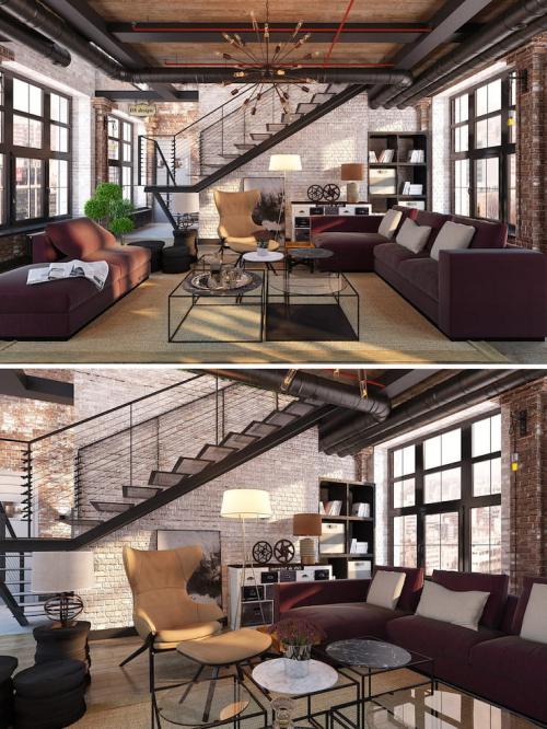 Дачный дом в стиле лофт. Характерные черты направления