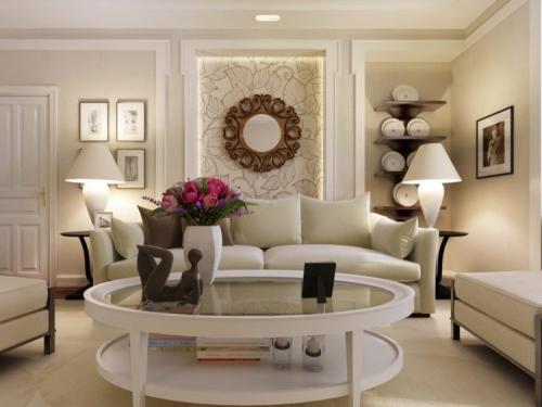 Дизайн гостинной в хрущевке с угловым диваном. Цветовая гамма гостиной и зала 18 кв.м.