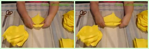 Цветы из бумаги большие. Детальный способ