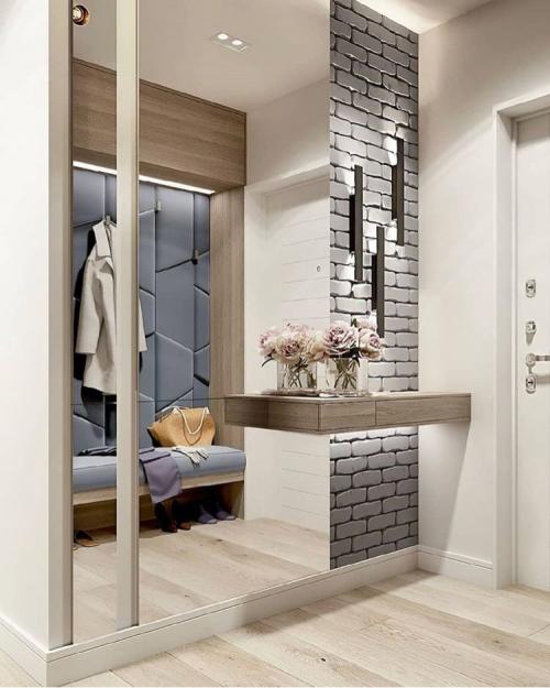 Интерьер светлой прихожей 01