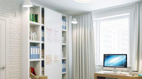 Маленький кабинет в квартире. Как быстро и недорого устроить рабочий кабинет в малогабаритной квартире