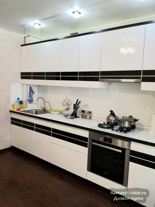 Дизайн кухни 12 кв м с газовым котлом. Черно-белая кухня 12,5 кв м с газовым котлом в новостройке. Чебоксары