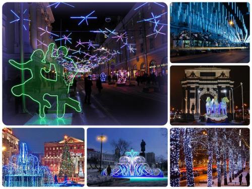 Иллюминация в Москве 2019. Иллюминация в Москве к Новому году 2019