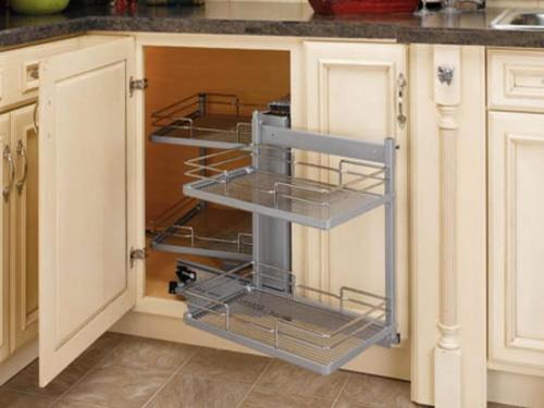 Хранение под угловой мойкой. Система хранения