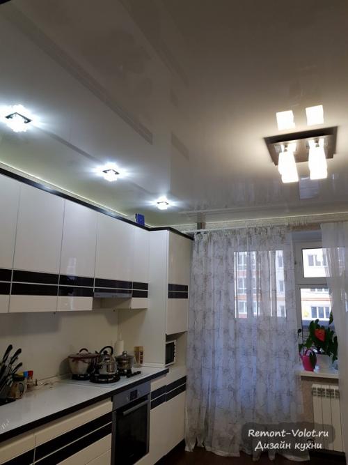 Дизайн кухни 12 кв м с газовым котлом. Черно-белая кухня 12,5 кв м с газовым котлом в новостройке. Чебоксары