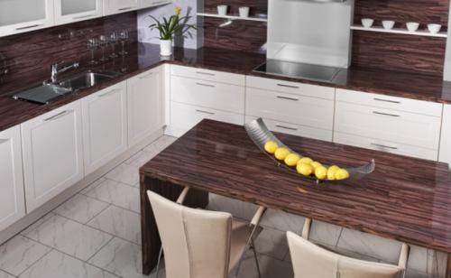 Варианты столешниц для кухни и мойки. Общее представление о материалах кухонных столешниц