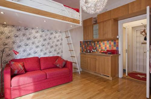 Как разделить квартиру студию 15 кв м на кухню и комнату. 12 идей, как ограничить спальню от кухни в студии 30 кв. м