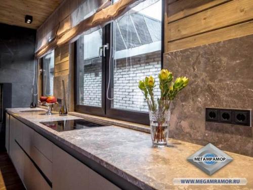 Варианты столешниц для кухни из мрамора. Цены на столешницы из гранита и мрамора