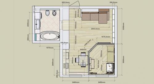 Из однушки в трешку. Почти, что трешка из однокомнатной квартиры в закладки 5 19