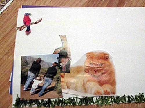 Коллаж из картинок своими руками для детей. Как сделать детский коллаж «Уютное место» своими руками