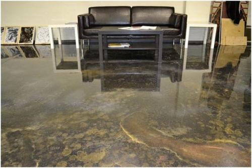 Матовый наливной пол. Матовые наливные полы в интерьере