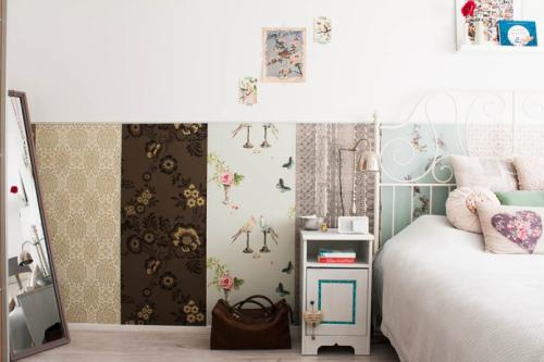 Сочетание обоев и картин. Способы комбинирования