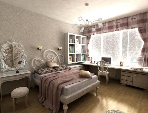 Современный дизайн комнаты для девушек. Стильный интерьер комнаты современной девушки