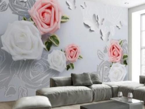 Картины на обоях с рисунком. Правильное сочетание обоев и картин 13 Картины на обоях с рисунком. Правильное сочетание обоев и картин 13