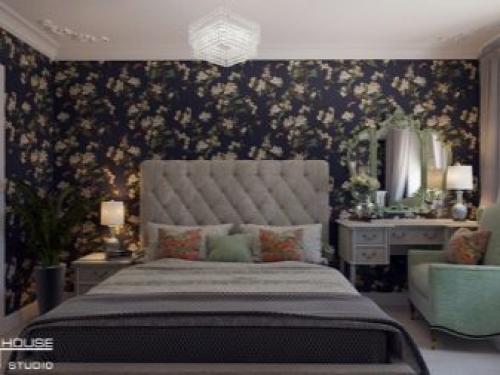 Картины на обоях с рисунком. Правильное сочетание обоев и картин 09 Картины на обоях с рисунком. Правильное сочетание обоев и картин 09