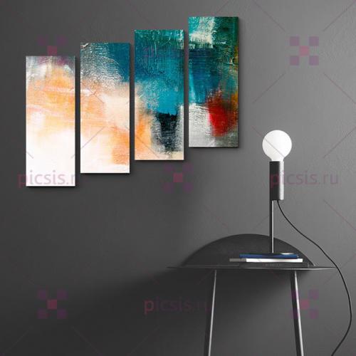 Картины на обоях с рисунком. Правильное сочетание обоев и картин