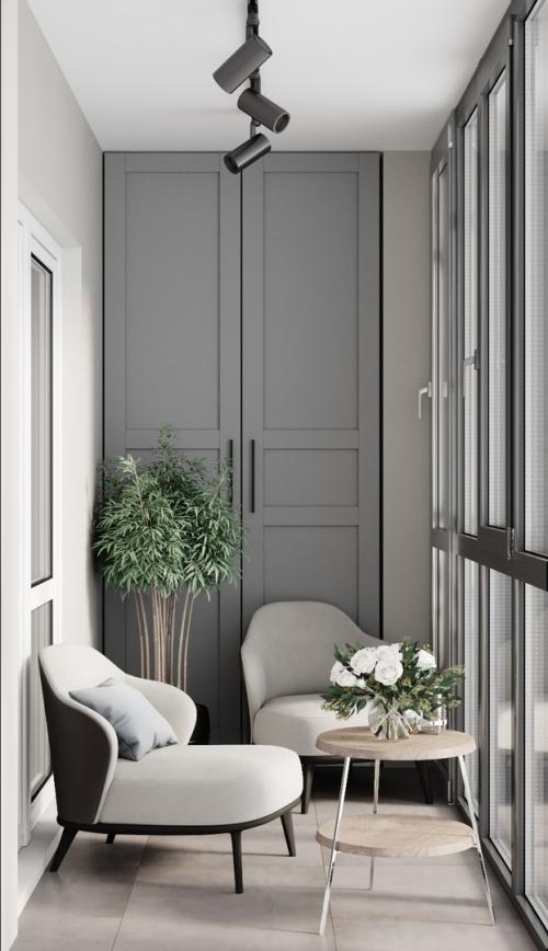 Интерьер в серых тонах 06