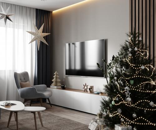 Интерьер в серых тонах 08