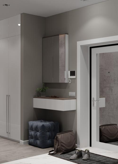 Интерьер в серых тонах 04