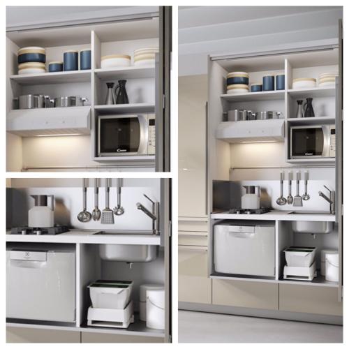 Мини кухни для дома. Популярные модели 13