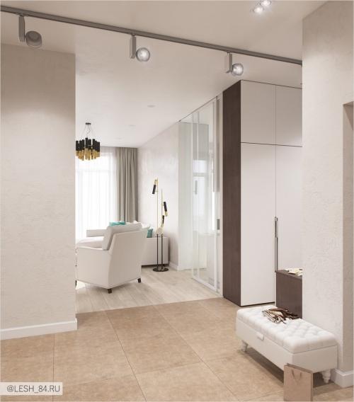 Светлый интерьер квартиры в ЖК Аристократ 03