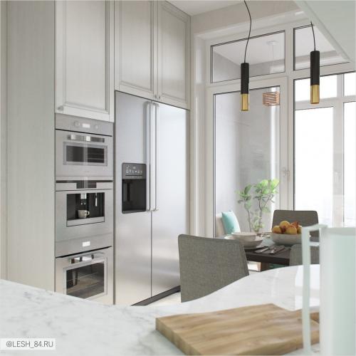 Светлый интерьер квартиры в ЖК Аристократ 10