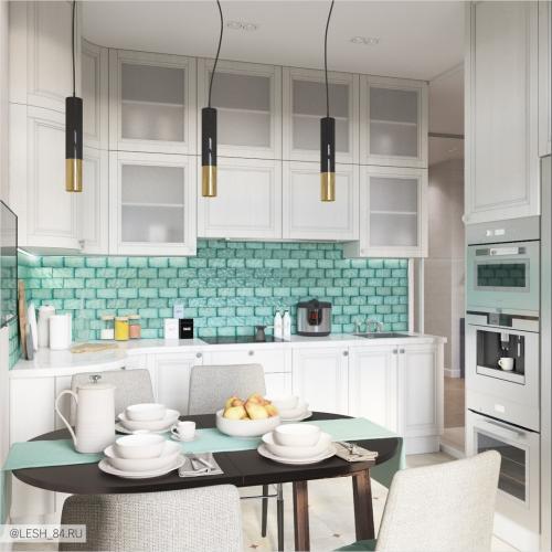 Светлый интерьер квартиры в ЖК Аристократ 08