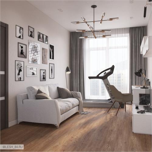 Светлый интерьер квартиры в ЖК Аристократ 28