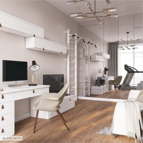 Светлый интерьер квартиры в ЖК Аристократ 29