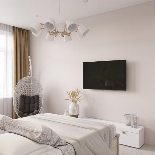 Светлый интерьер квартиры в ЖК Аристократ 16