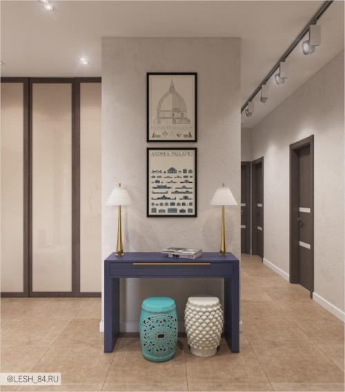 Светлый интерьер квартиры в ЖК Аристократ 02