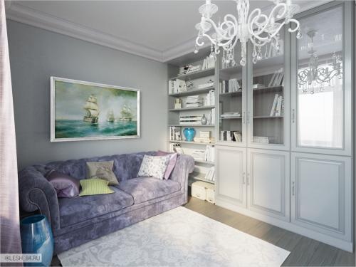 Классический интерьер в ЖК Самоцветы 14