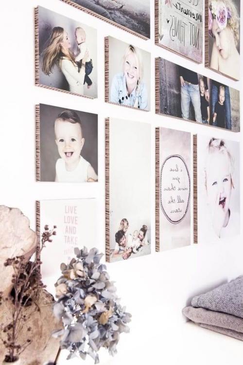 Оформление стен в квартире. Настенная фото галерея