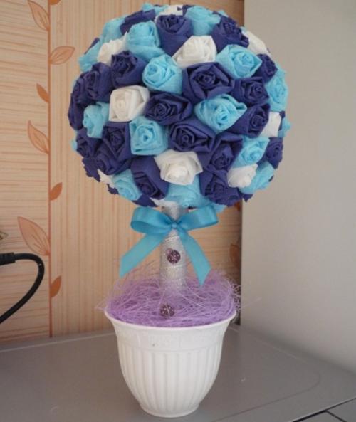 Топиарий в подарок на день рождения. Топиарий своими руками — дело техники 25