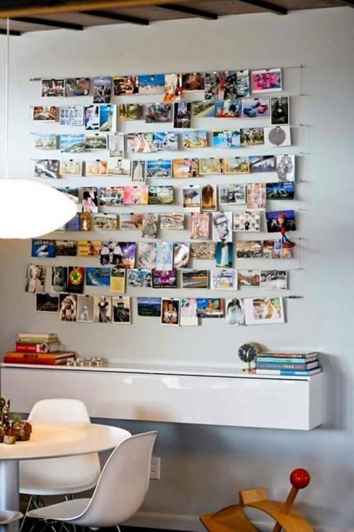 Оформление стен в квартире. Настенная фото галерея