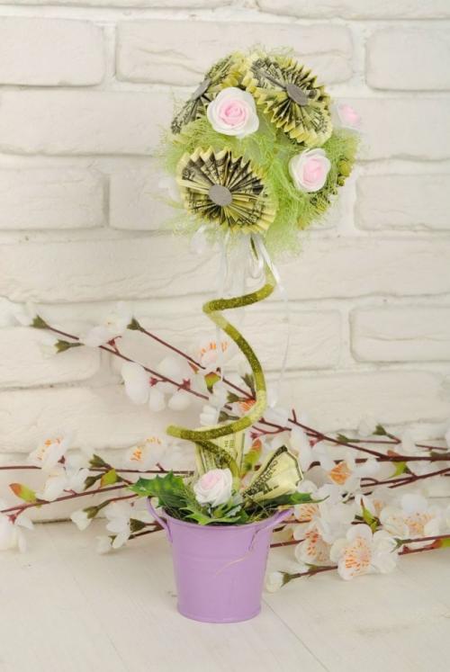 Топиарий в подарок своими руками. Секреты дерева счастья