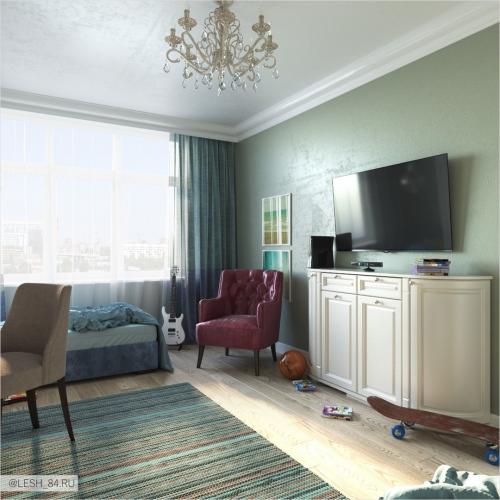 Классический интерьер в ЖК Самоцветы 19